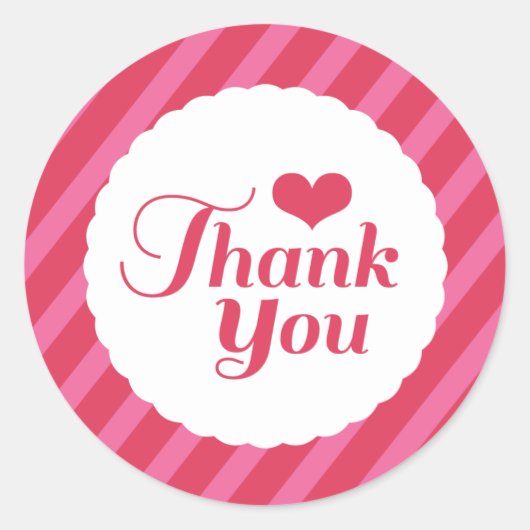 XOXO愛バレンタインパーティーありがとうステッカー ラウンドシール (正面)