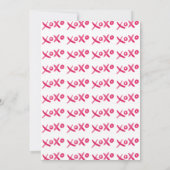 XOXO手招色彩の鮮やか待 招待状 (裏面)