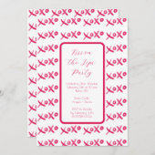 XOXO手招色彩の鮮やか待 招待状 (正面/裏面)