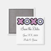 XOXO日付磁石を保存 マグネット (正面/裏面)