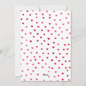 XOXO水カラー |バレンタインの写真カード シーズンカード (裏面)