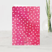 XOXO水彩折り畳みバレンタインデーの写真カード シーズンカード (裏面)