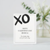 XOXO白黒のベスティー名ガレンティンの日 シーズンポストカード (スタンド正面)
