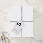 XOXO白黒フレンズガレンティンの日 ギフトタグ (より糸付き)