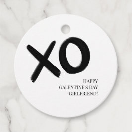 XOXO白黒ベスティーシンプルガレンティンの日 フェイバータグ