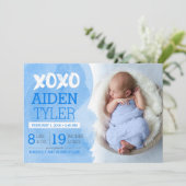XOXO誕生発表 案内状 (スタンド正面)