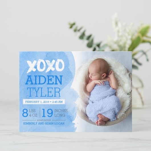 XOXO誕生発表 案内状 (スタンド正面)