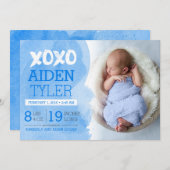 XOXO誕生発表 案内状 (正面/裏面)