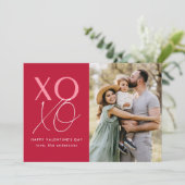 XOXO赤モダンとピンクバレンタインデーの写真 シーズンカード (スタンド正面)