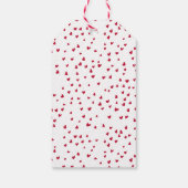 XOXO赤モダンとピンクバレンタインデー ギフトタグ (裏面)