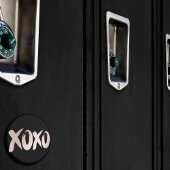 XOXO赤面ピンク |手書きブラシスクリプト マグネット