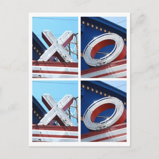 XOXO -お尻ハグとキスはがき ポストカード (正面)