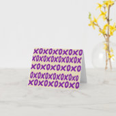 "xoxo"のメッセージカード カード (黄色い花)