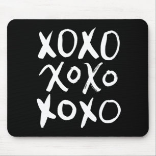 XOXO の白いブラシの原稿 マウスパッド