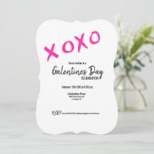 XOXO ギャレンタインズデイ  フレンズ バレンタインズ パーティ 招待状 (スタンド正面)