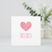 「XOXO」グリーティングカード (スタンド正面)