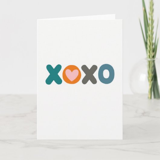 Xoxo ゴールド箔風カード カード (正面)