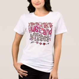 XOXO ハグとキス バレンタインデー トライブレンドTシャツ