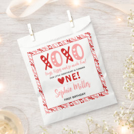 XOXO ハグとキス バレンタインデー 1歳の誕生日 フェイバーバッグ