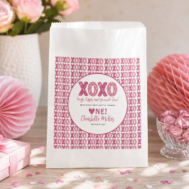 XOXO ハグとキス バレンタインデー 1歳の誕生日 フェイバーバッグ
