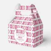 XOXO ハグとキス バレンタインデー 1歳の誕生日 フェイバーボックス (正面サイド)