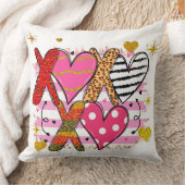 XOXO ハート かわいい & 遊び心 クッション (ブランケット)