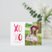 「XOXO」バレンタインの写真 シーズンポストカード (スタンド正面)