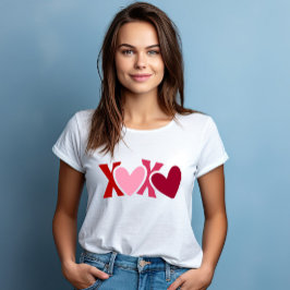 「XOXO」バレンタインデー Tシャツ