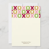 XOXO バレンタイン・パーティー招待状 招待状 (裏面)