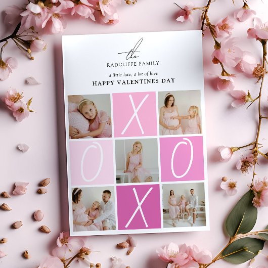XOXO フォト コラージュ バレンタイン シーズンカード