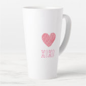 XOXO」マグ カフェラテマグ (右アングル)
