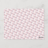 XOXO モダン Valentine's Dayの写真とカスタム文字 ポストカード (裏面)