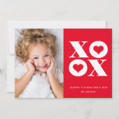 XOXO モダン Valentine's Dayの写真 シーズンカード (正面)