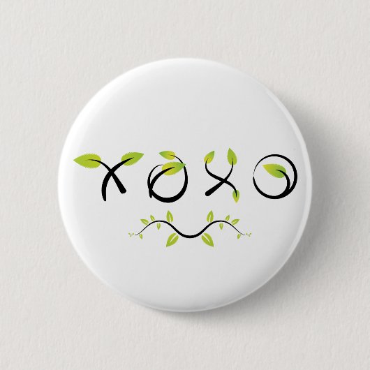 XOXO 缶バッジ (正面)