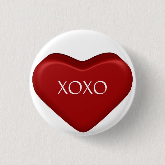 XOXO 缶バッジ (正面)