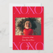 Xoxo 3枚の写真バレンタインデー シーズンカード (裏面)