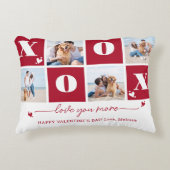 XOXO 4はっきりしたフォトカスタムValentines Day アクセントクッション (正面)