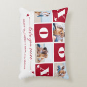 XOXO 4はっきりしたフォトカスタムValentines Day アクセントクッション (正面(垂直))