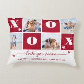 XOXO 4はっきりしたフォトカスタムValentines Day アクセントクッション (裏面)