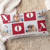 XOXO 4はっきりした写真モダンハッピーバレンタインデー ランバークッション