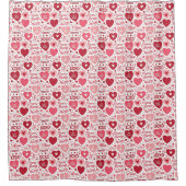 XOXO & Always Be Mine  シャワーカーテン (正面)