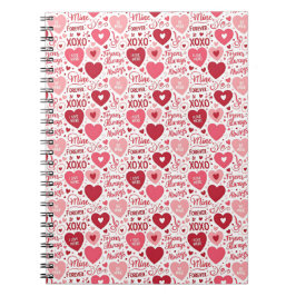 XOXO & Always Be Mine ピンク レッド ノートブック