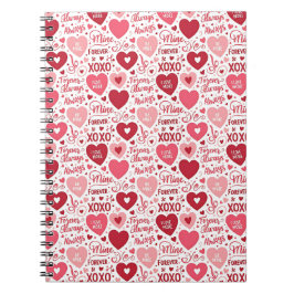 XOXO & Always Be Mine ピンク レッド ノートブック