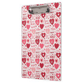 XOXO & Always Be Mine Pink Red クリップボード (左)
