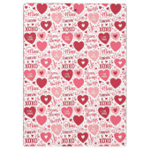 XOXO & Always Be Mine Pink Red クリップボード (裏面)