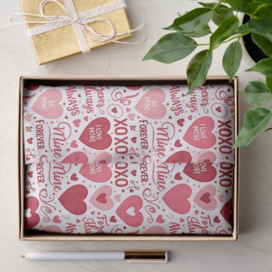 XOXO & Always Be Mine Valentine  薄葉紙 (ギフト)