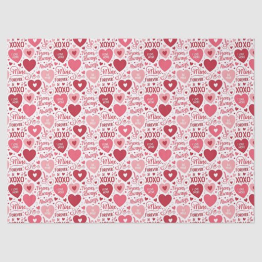 XOXO & Always Be Mine Valentine  薄葉紙 (正面)