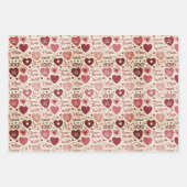 XOXO & Always Be Mine Valentine Wrapping Paper ラッピングペーパーシート (正面2)