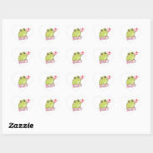 XOXO Frog Sticker Cute Frog Sending Kiss Romantic  ハートシール (シート)