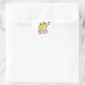 XOXO Frog Sticker Cute Frog Sending Kiss Romantic  ハートシール (バッグ)